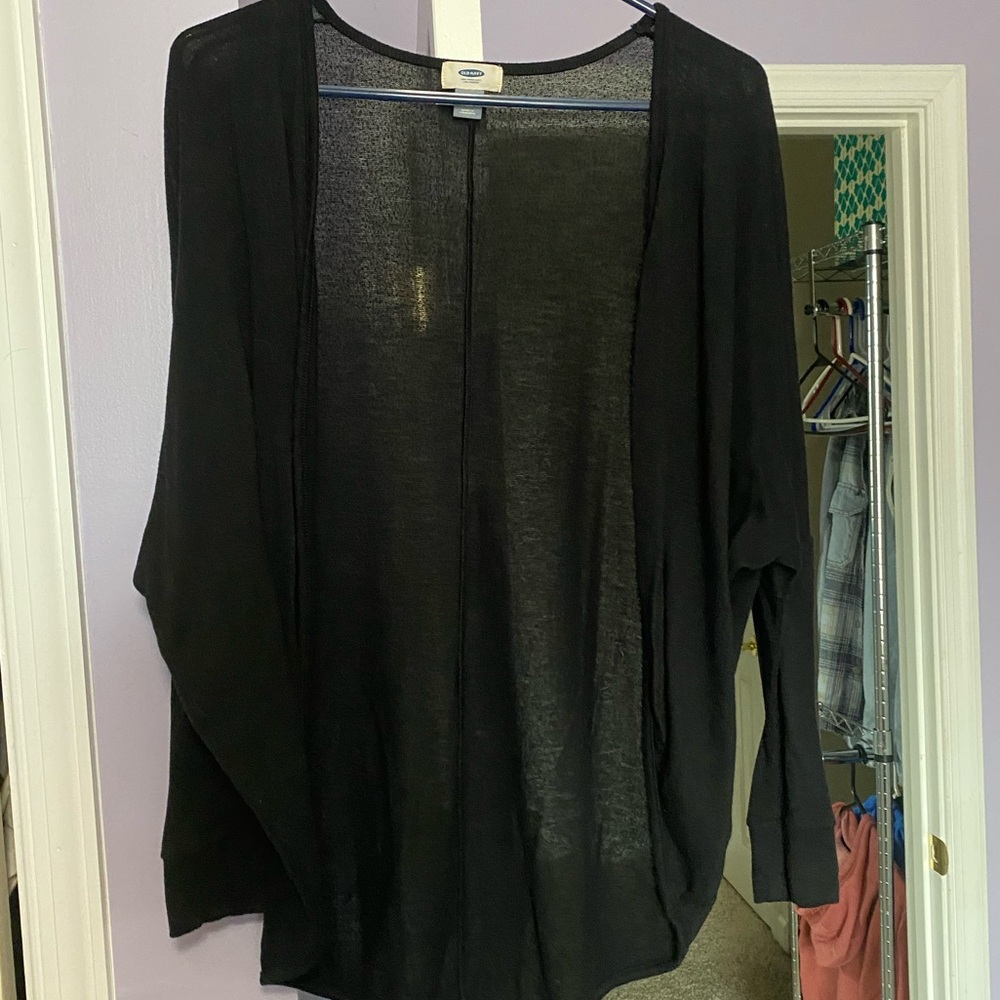 Light, black cardigan!
